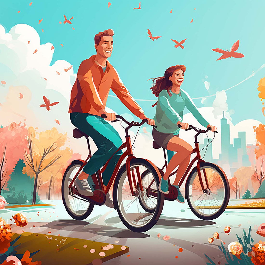 Exploring a city on your electric bike