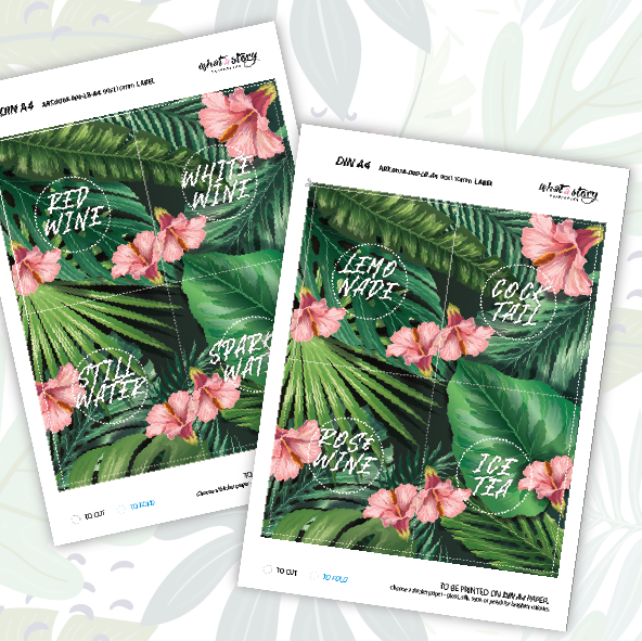 BOTTLE LABELS - Dress up your bottles with matching party labels!