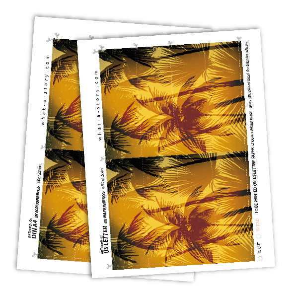 NAPKIN RINGS - Palm tree napkin rings = instant sunshine on your table!