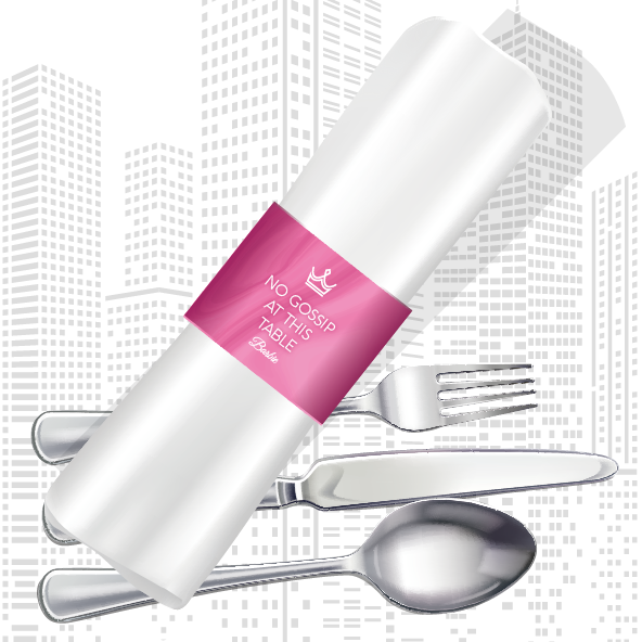 NAPKIN RINGS - fit for royalty—pink and playful!