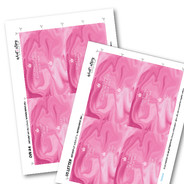 NAPKIN RINGS - fit for royalty—pink and playful!