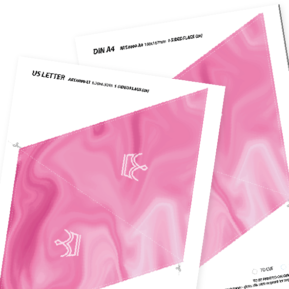 FLAGS - Hang flags, go pink—party instantly!