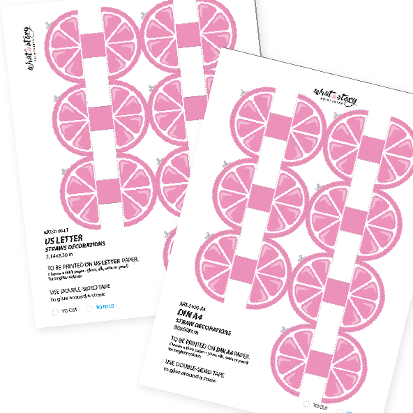 STRAW - Sip in style—pink straws for everyone!