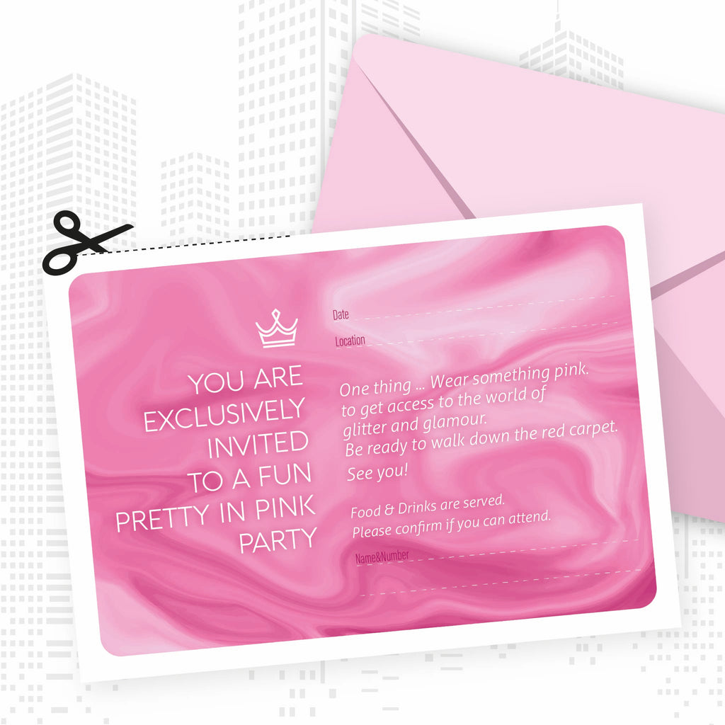 INVITATION - A party for pink-lovers only!