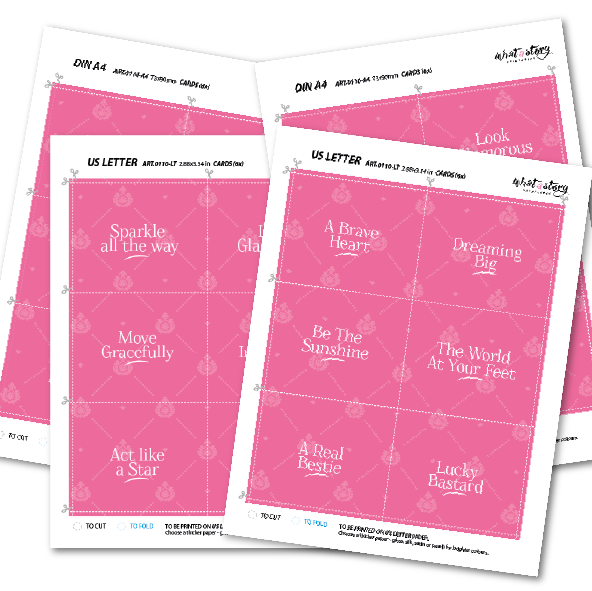 TABLE CARDS - Mini cards, major smiles at your table!