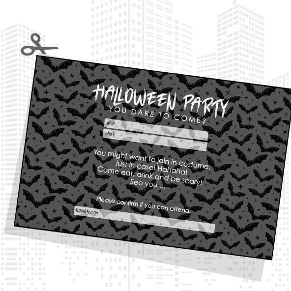 Your Halloween party won’t haunt itself—invite some guests!