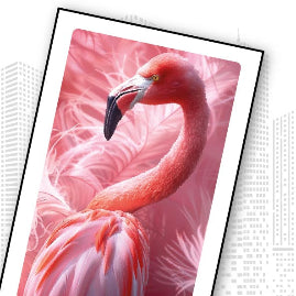 flamingo wall art