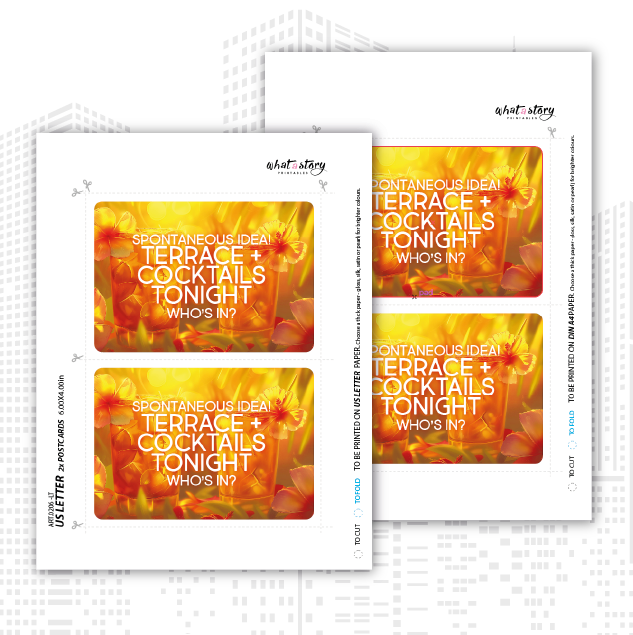 INVITATION - DIY - Kick off the weekend with a Cocktail Night!