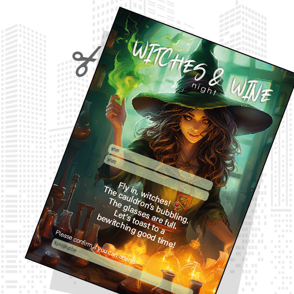 Invite your witches and pour the wine!