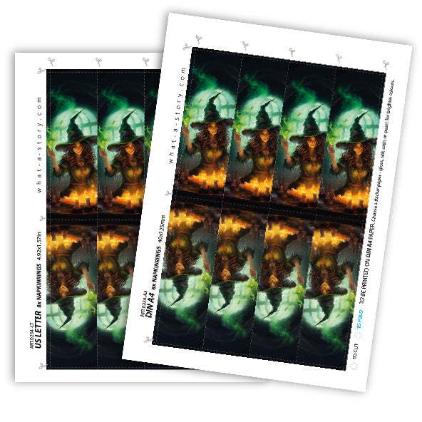 NAPKIN RINGS - a little witchy twist this Halloween!