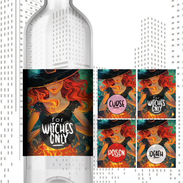 BOTTLE LABELS - Dress up your bottles with halloween labels!