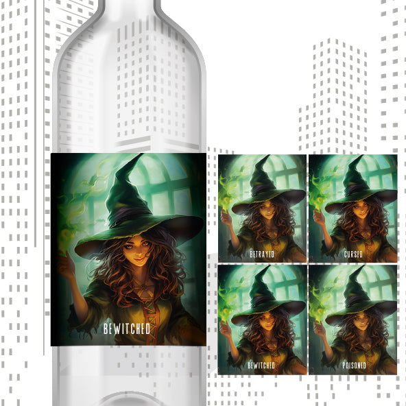 BOTTLE LABELS - Dress up your bottles with halloween labels!