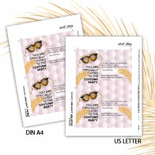 INVITATION - Are you into a costume party? Then don’t wait — invite today!