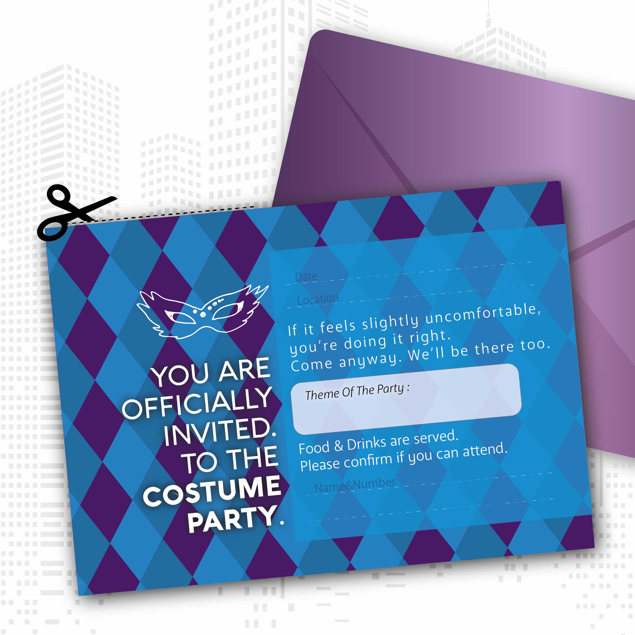 INVITATION - It’s never too late for a Costume Party!