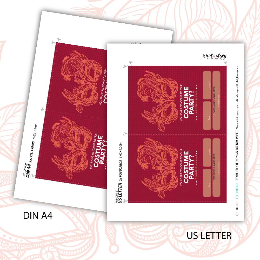 INVITATION - for a mysterious Masked Party?