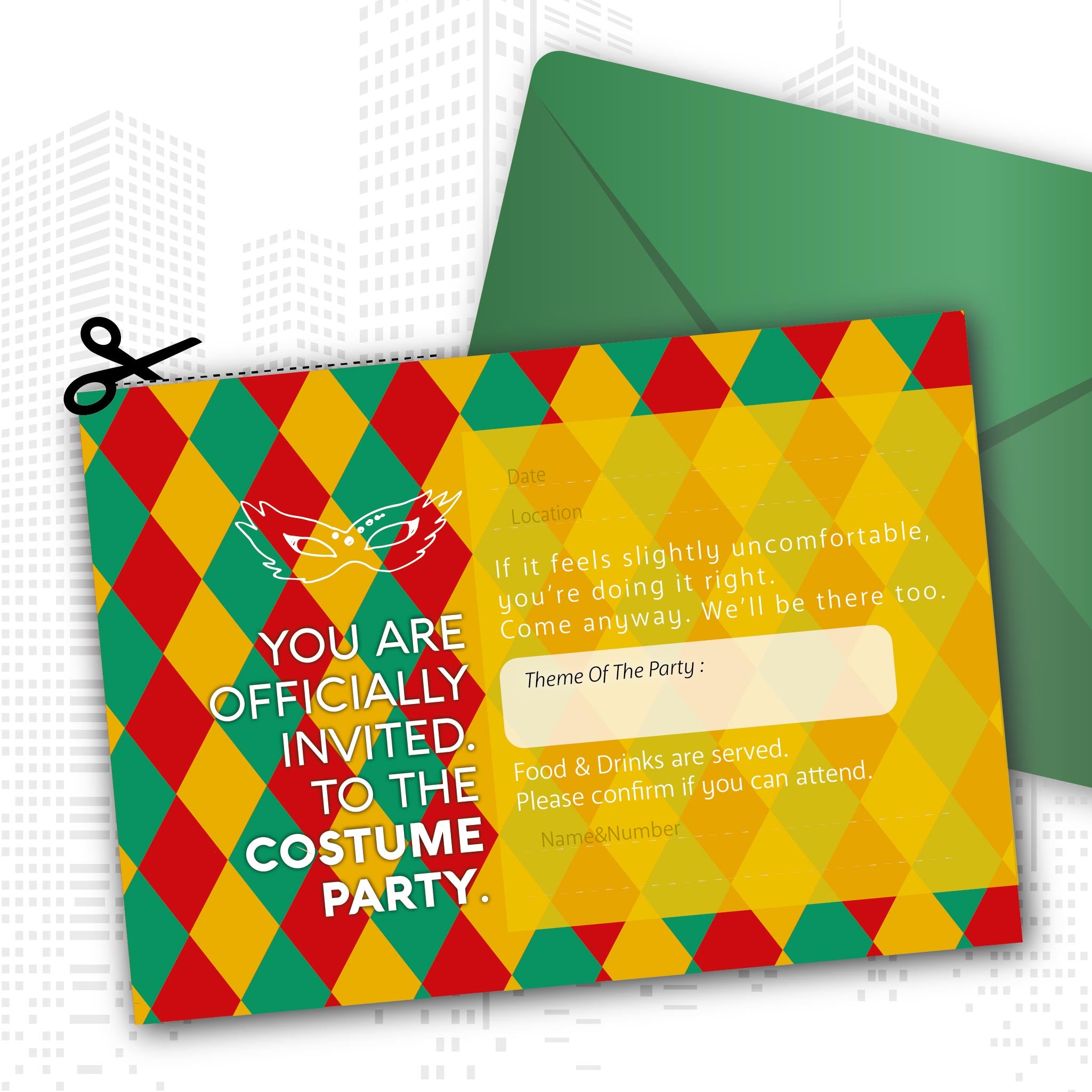 INVITATION - Make your next party a hit – Go costume crazy!