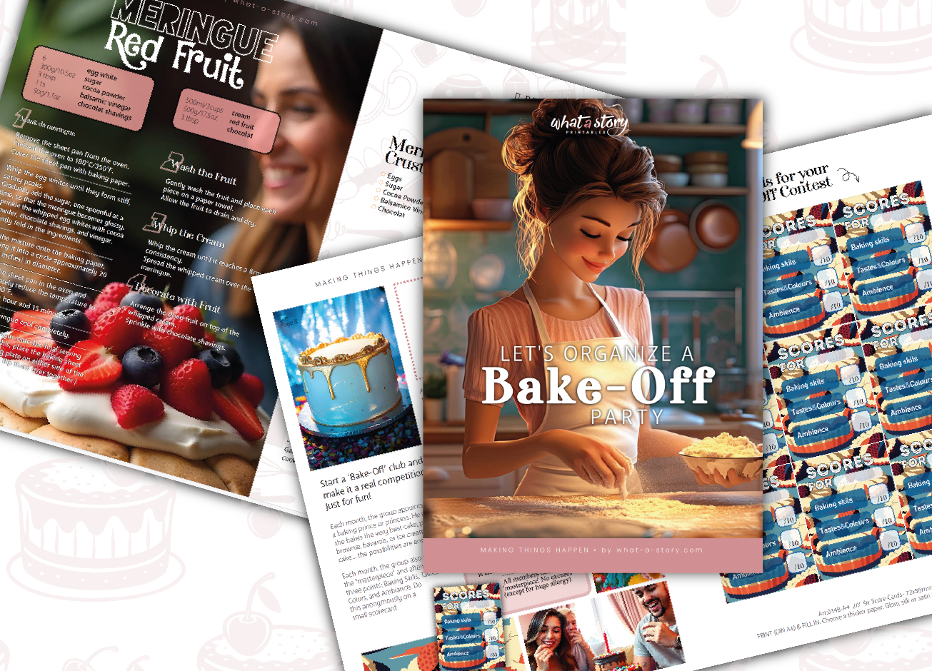 Magazine - BakeOff Party (pdf) -  incl. 4 printables