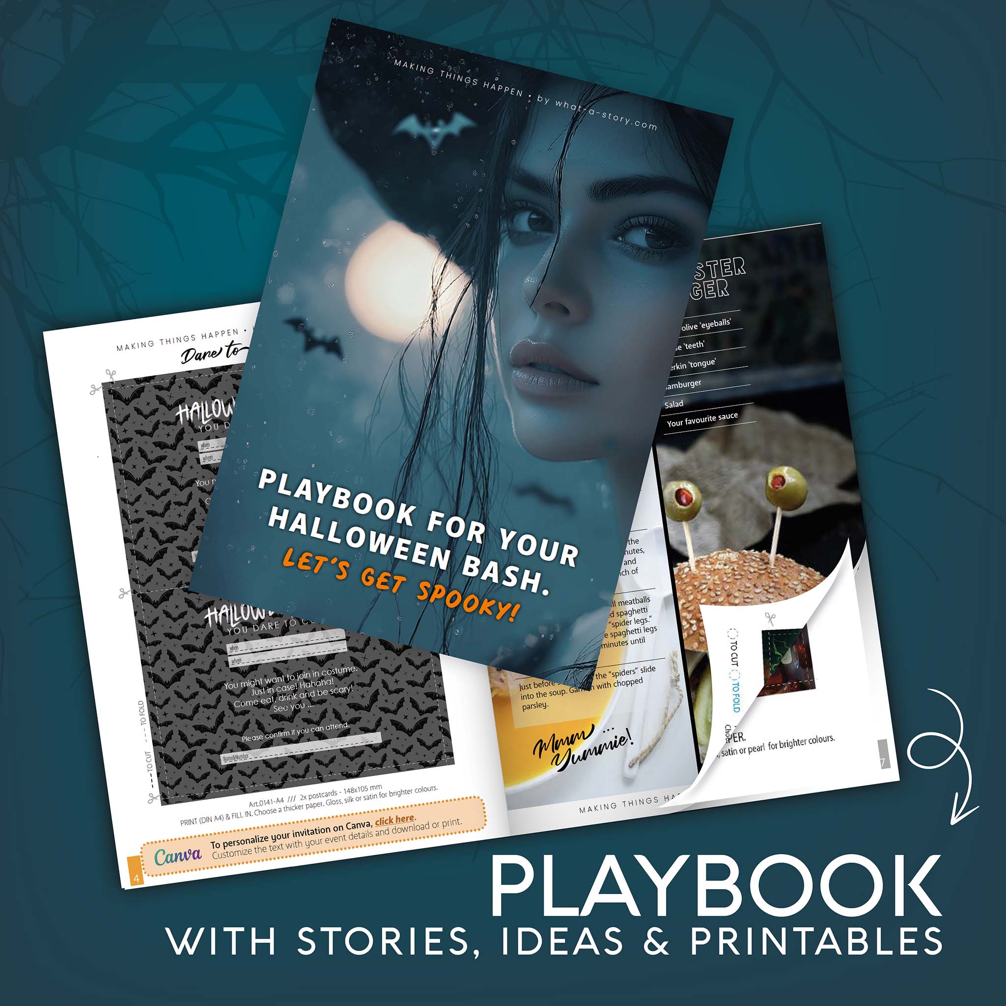 PLAYBOOK - Spooky stories and party ideas—a playbook full of Halloween fun.