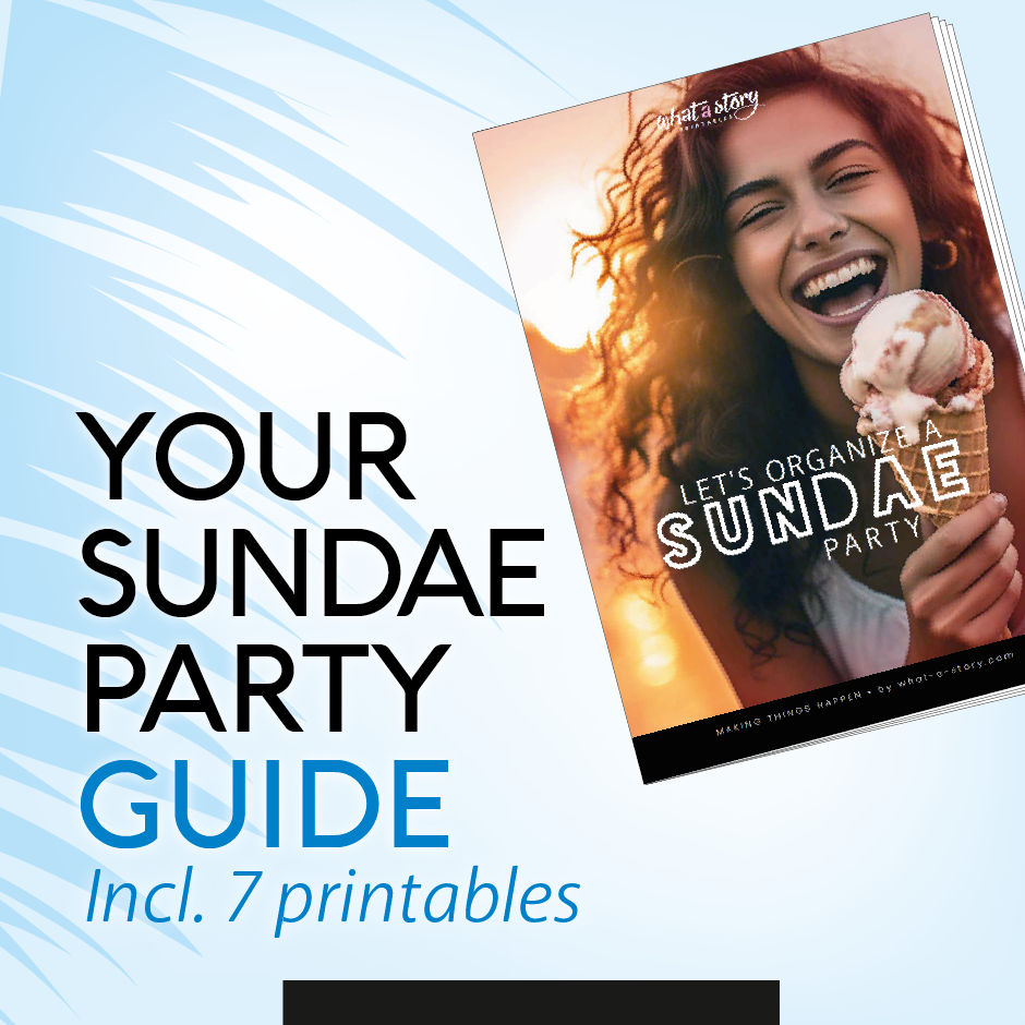 Guide - Sundae Party (pdf) -  incl. 7 printables