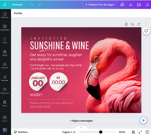 INVITATION - Gather your friends or family for a Sunshine & Wine bash!