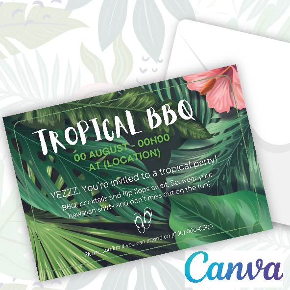 Invitation (CANVA) - DIY - Brasil Design