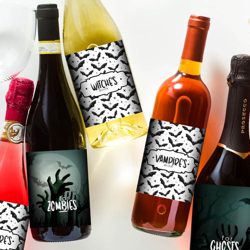 BOTTLE LABELS - Spooky labels = drinks with a twist!