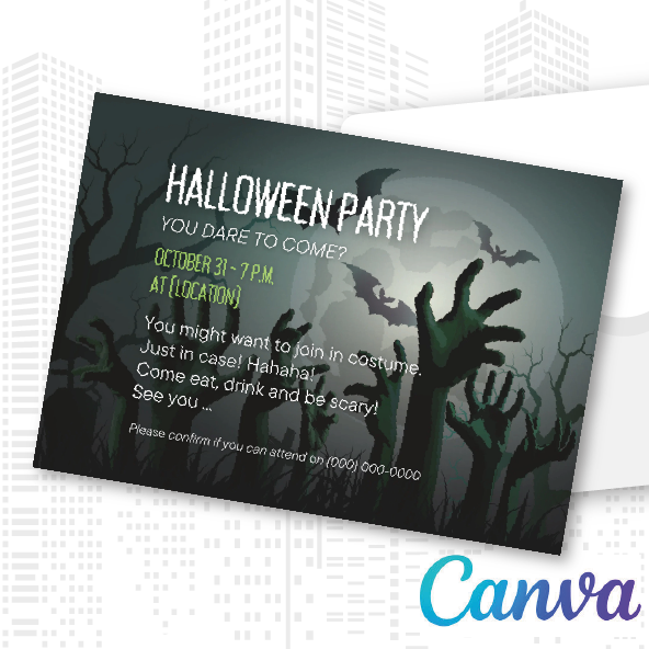 You dare to invite? Your halloween-party needs guest, of course..